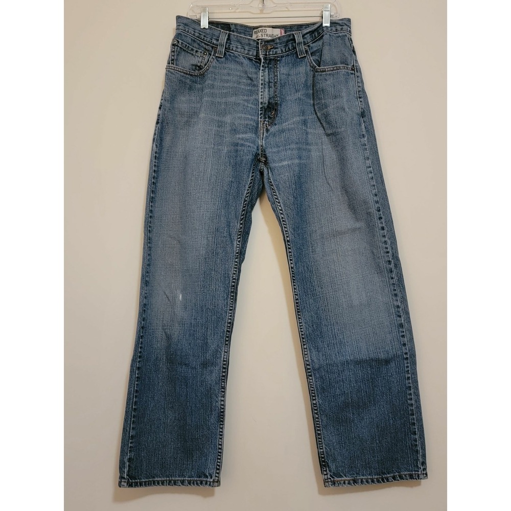 Levi's 559 Relaxed Straight Jeans‎ Mens Blue Denim W34 L32